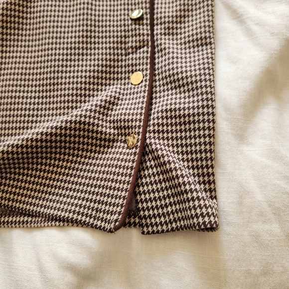 Lauren Ralph Lauren Houndstooth Knit Jacquard Skirt size Large - Picture 10 of 12
